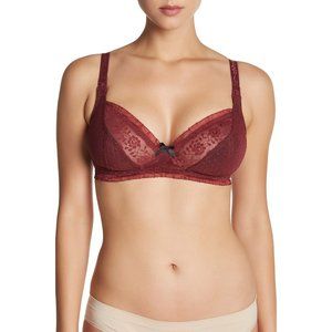 BRAVADO Sublime Lace Wireless Non-Padded Nursing Bra Burgundy 38B/C NEW